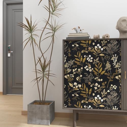 Laatse Vintage Floral Peel and Stick Wallpaper 17.5"x 118" - Image 3
