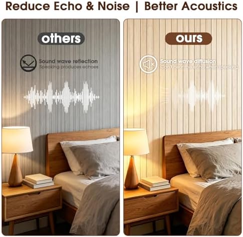 3D Peel and Stick Wall Panels PVC Grille Slat 118"x15.8" Self-Adhesive Wall - Image 3