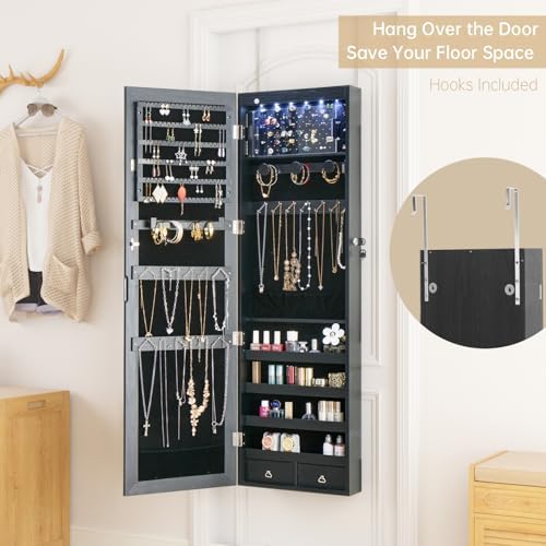 8 LED Lights Jewelry Armoire - Image 6