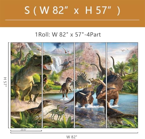 Dinosaur Wallpaper Mural Peel and Stick - Image 4