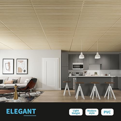 Art3d Semi-Cylinder 3D Drop Ceiling Tiles, 24 x 48 in - Image 2