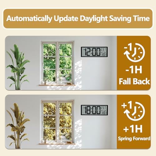 Maxstar Large Digital Wall Clock - Image 4