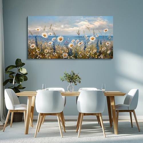 Wapluam Large Canvas Wall Art for Living Room Blue Ocean Wall Decor For Bedroom - Image 3