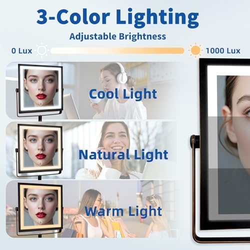 Ruacq Wall Mounted Makeup Mirror - Image 5