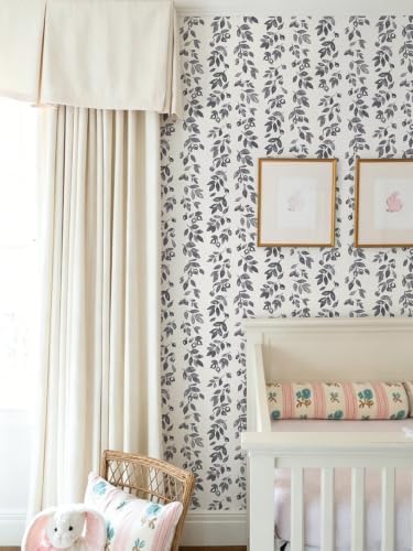 Ismoon Grey Wallpaper Peel and Stick Vintage Wallpaper 17.3in x 78.7ft Dark - Image 4
