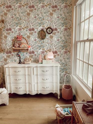 Orainege Peel and Stick Wallpaper Daisy Floral Wallpaper Self Adhesive - Image 7
