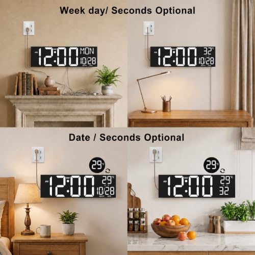 JALL 30" Giant Digital Wall Clock - Image 3