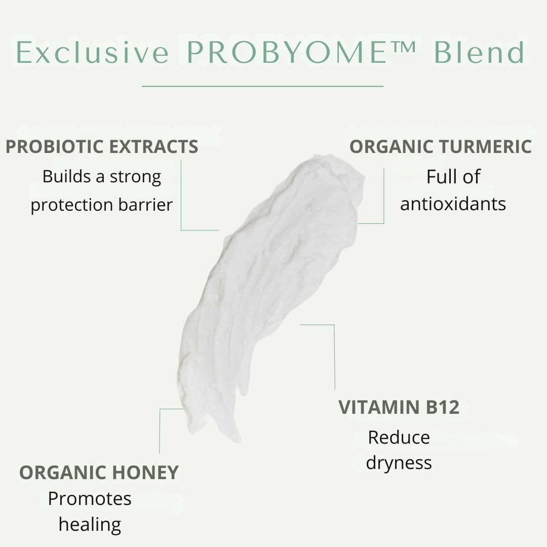 Yobee Body & Face Moisturizing Cream for Dry, Sensitive Skin | Probiotic extracts, Honey, Turmeric, Vitamin B12, Ceramides, Shea Butter | Fragrance Free | For Kids & Adults (3)