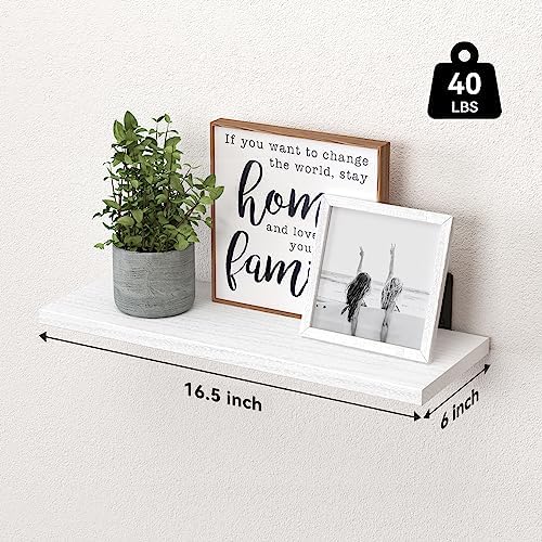 WOPITUES Floating Shelves Set of 6 - Image 3
