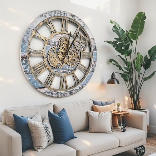 ImprovingLife The Gears Clock The Original Real Moving Gear Wall Clock Vintage - Image 4