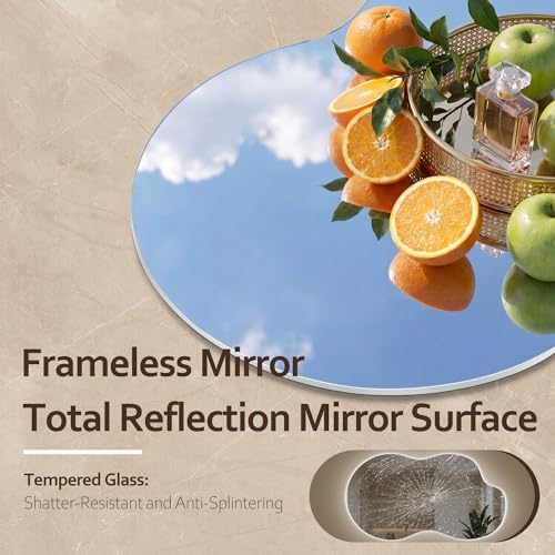 60''x36'' Backlit Mirror Bathroom Wall Cloud Rounded Corners, LED Bathroom - Image 3