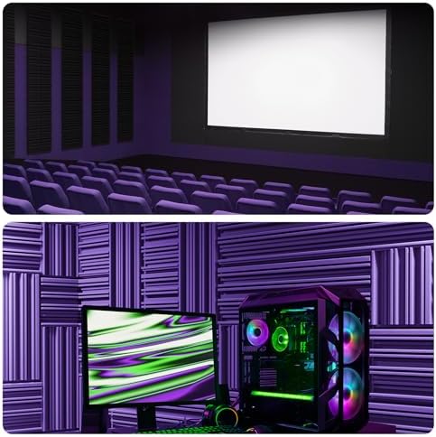 12 Pack Soundproof Wall Panels, Self-Adhesive Soundproofing Panel, High - Image 6