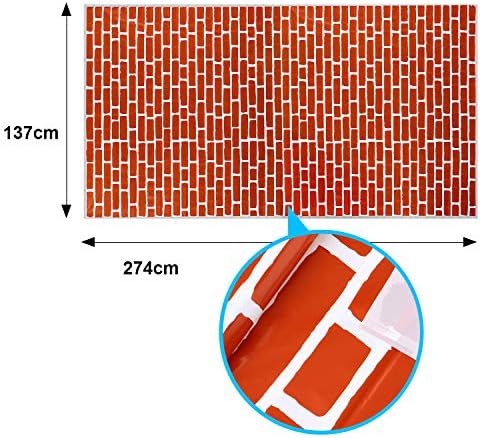 Chuangdi 2Pcs 4.5 x 9ft Brick Stone Backdrop Wallpaper Tablecloth - Image 2