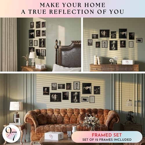 97 Decor Framed Gothic Wall Art, Dark Academia Decor - Image 4