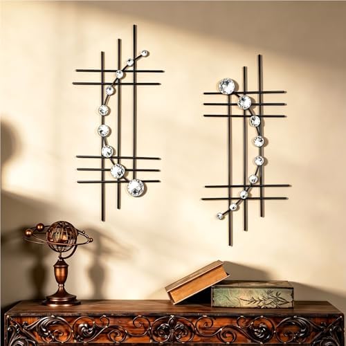 ZEXUIRU 2 Pcs Abstract Metal Art by ZEXUIRU