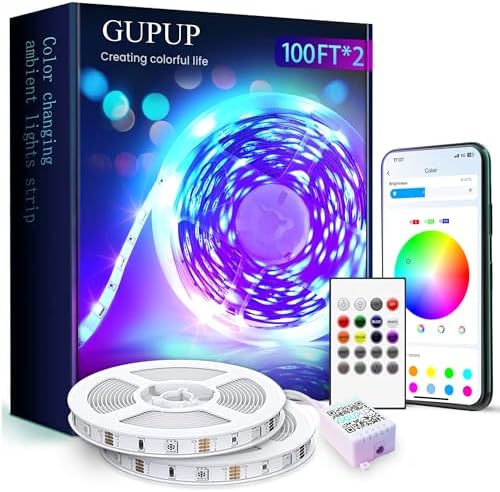 GUPUP 200 FT LED Strip Lights, Color Changing LED Lights by GUPUP