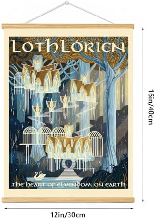 Middle Earth Landscape Wall Art Prints Canvas PaintingFantasy Posters, Wall - Image 4