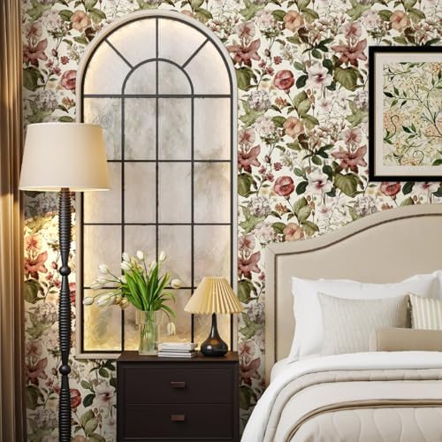 Jeweluck Vintage Floral Peel and Stick Wallpaper - Image 2