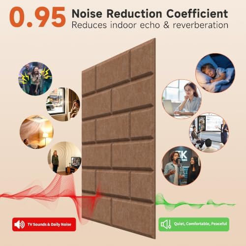 Acoustic Panels with Self Adhesive, 24 Pack Soundproofing Panels - Image 4