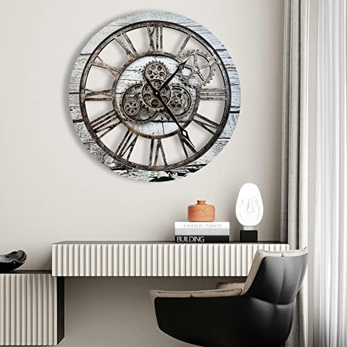 The B-Style Large Wall Clock 24 inch Gray and White by TheB-StyleTB