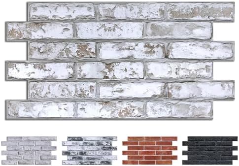 COMSTICKC 3D Peel and Stick Faux Brick Wall Panels by COMSTICKCDECOR