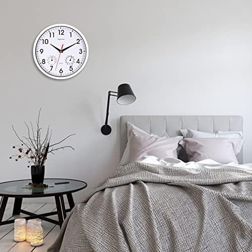 10 Inch White Wall Clock Silent Wall Clocks - Image 2