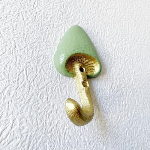 Rustic Mushroom-Shaped Decorative Wall Hook Rack Hangers - Image 5