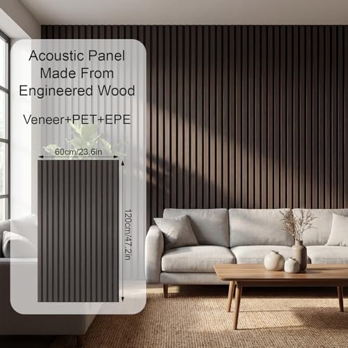 Decorative Acoustic Wall Panels Set of 4, 47.2x23.6inch - Image 3