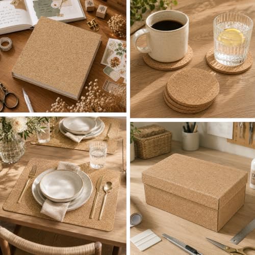 VEELIKE Natural Fined-Grain Cork Peel and Stick Wallpaper 15.7''x78.7'' Self - Image 7