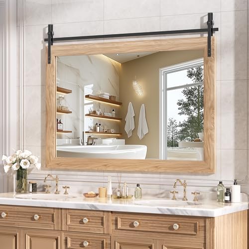Hasipu Farmhouse Bathroom Mirror by Whatssuitableisthebest