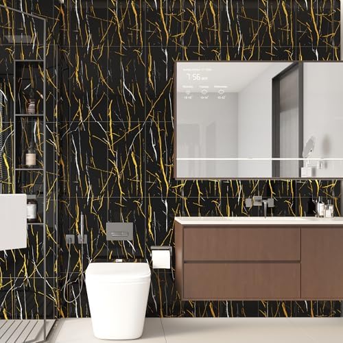 Haimin 3D Wall Panels Peel and Stick Marble Tile Look 10 Pack Waterproof - Image 5