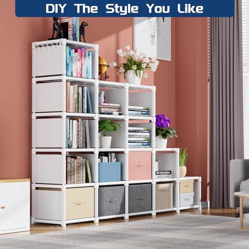 18 Cube Storage Organizer Closet, Metal Book Shelf - Image 7