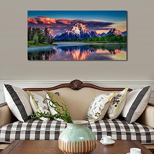 Sunset Landscape Canvas Wall Art - Image 2