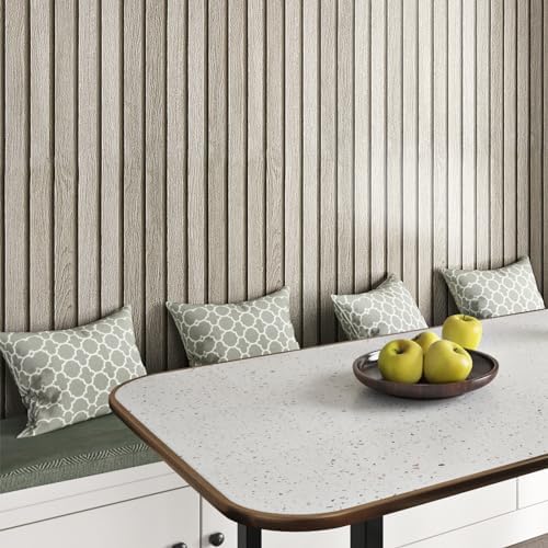Livelynine 15.8x394 Inch 3D Wood Slat Wallpaper - Image 5