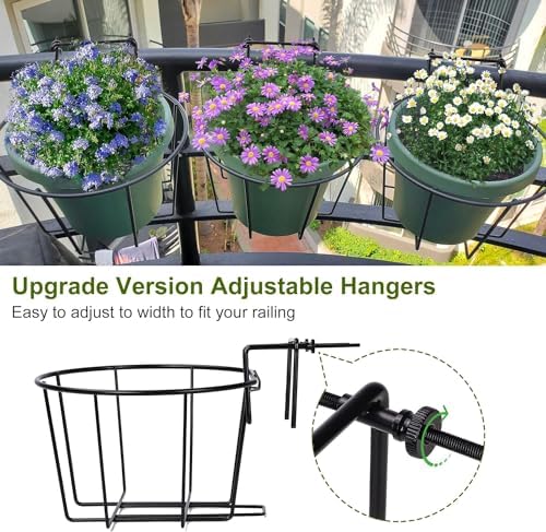 TQVAI Adjustable Hanging Railing Planter - Image 4