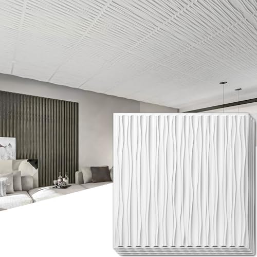 Art3dwallpanels Ceiling Tiles 24 x 24, 12 Pack by Art3dwallpanels