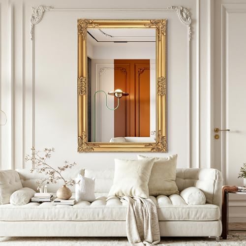 TRAHOME Vintage Gold Mirror for Wall - Image 7
