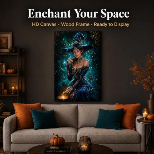 Ipplee Personalized Halloween Canvas Wall Art Witch Potion Framed Print - Image 7