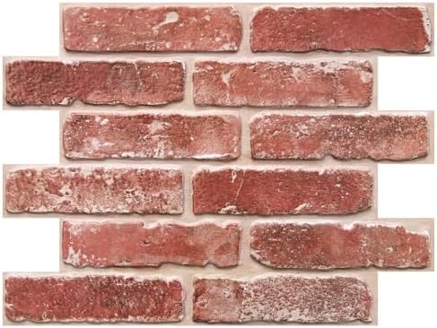 COMSTICKC 3D Faux Brick Wall Panels Peel and Stick by COMSTICKCDECOR