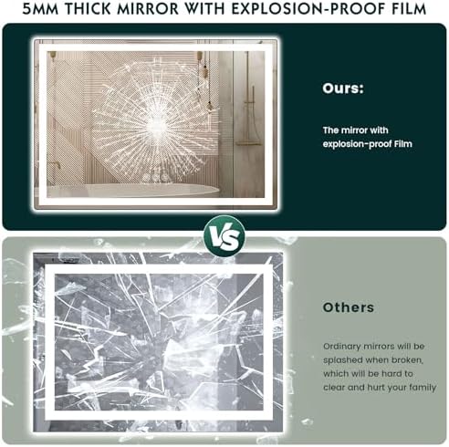 LED Mirror for Bathroom 36"x 48" - Image 7
