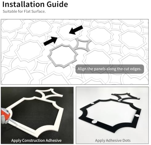 Decorative Modular Fretwork 3D Wall Panels, Star Lattice Oak - Image 4