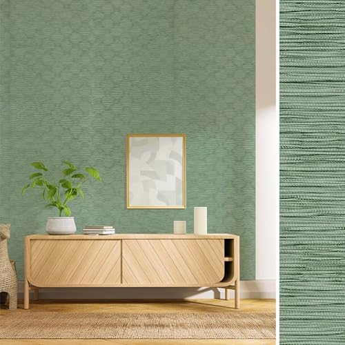 GoDear Design Green Textured Wallpaper Cabinet Covers by GoDearDesign