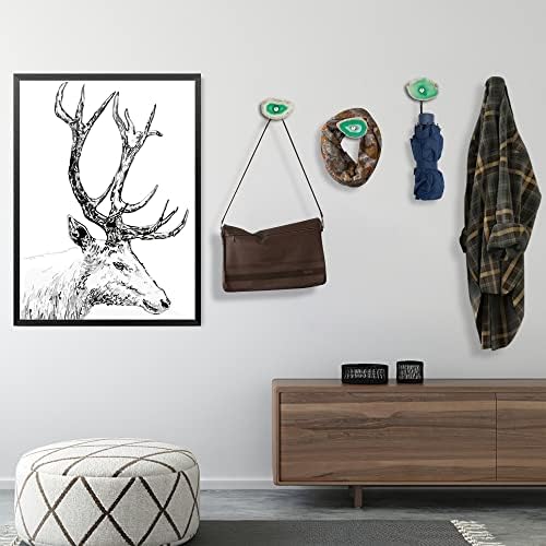 CozyTower 4 Pcs Unique Agate Wall Hooks - Image 5