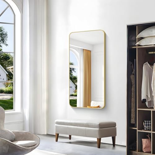 Gold Bathroom Mirror, 24x48 inch Wall Mirror - Image 4