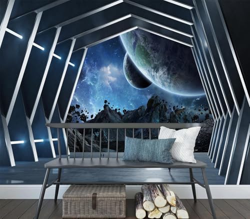 Futuristic Space Astronaut Galaxy View Wallpaper by Unknown