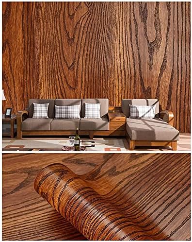 Wood Grain Contact Paper Peel and Stick Wallpaper Removable Wall Paper - Image 3
