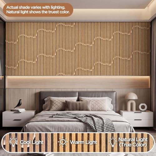 Peel and Stick Wood Slat Wallpaper 17.5" x 200" Self-Adhesive Wood Panel - Image 4