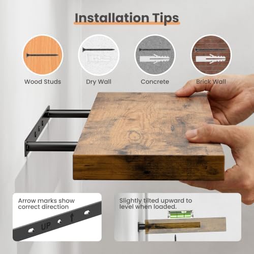 upsimples 15.7 inch Floating Shelves - Image 7