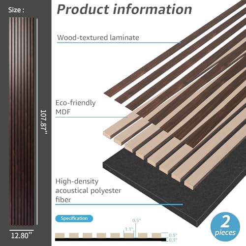 Art3dwallpanels Wood Slat Wall Panel, 2 Pack - Image 2