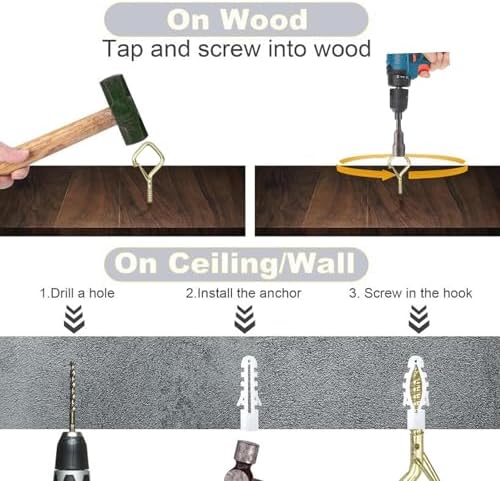 20PCS Eye Screw Hooks for Hanging Heavy Duty - Image 5